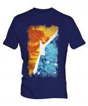Tierra Del Fuego Province Grunge Flag Mens T-Shirt