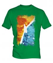 Tierra Del Fuego Province Grunge Flag Mens T-Shirt