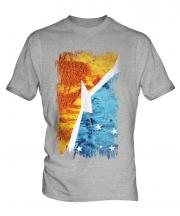 Tierra Del Fuego Province Grunge Flag Mens T-Shirt