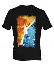 Tierra Del Fuego Province Grunge Flag Mens T-Shirt