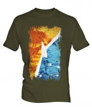 Tierra Del Fuego Province Grunge Flag Mens T-Shirt