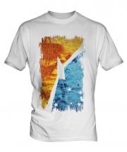 Tierra Del Fuego Province Grunge Flag Mens T-Shirt