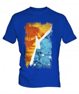 Tierra Del Fuego Province Grunge Flag Mens T-Shirt