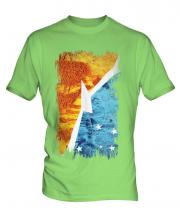 Tierra Del Fuego Province Grunge Flag Mens T-Shirt