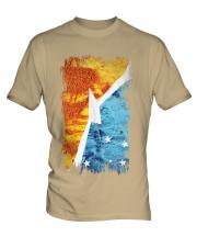 Tierra Del Fuego Province Grunge Flag Mens T-Shirt