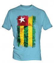 Togo Grunge Flag Mens T-Shirt
