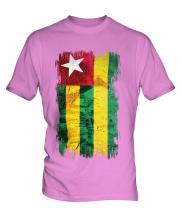 Togo Grunge Flag Mens T-Shirt