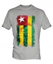 Togo Grunge Flag Mens T-Shirt