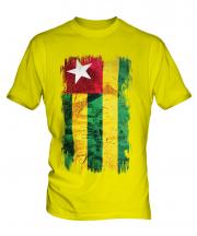 Togo Grunge Flag Mens T-Shirt
