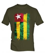 Togo Grunge Flag Mens T-Shirt