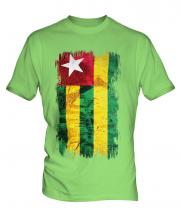Togo Grunge Flag Mens T-Shirt