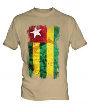 Togo Grunge Flag Mens T-Shirt