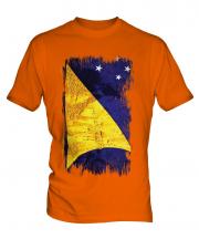 Tokelau Grunge Flag Mens T-Shirt