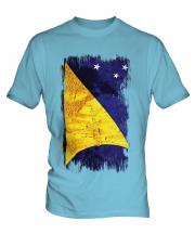 Tokelau Grunge Flag Mens T-Shirt