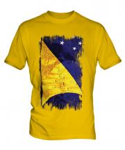 Tokelau Grunge Flag Mens T-Shirt