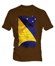 Tokelau Grunge Flag Mens T-Shirt