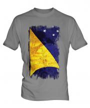 Tokelau Grunge Flag Mens T-Shirt