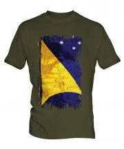 Tokelau Grunge Flag Mens T-Shirt