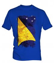 Tokelau Grunge Flag Mens T-Shirt