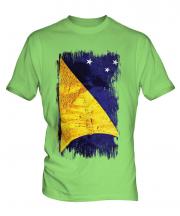 Tokelau Grunge Flag Mens T-Shirt