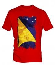 Tokelau Grunge Flag Mens T-Shirt