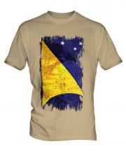 Tokelau Grunge Flag Mens T-Shirt
