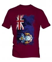 Tristan Da Cunha Grunge Flag Mens T-Shirt