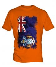 Tristan Da Cunha Grunge Flag Mens T-Shirt