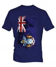 Tristan Da Cunha Grunge Flag Mens T-Shirt