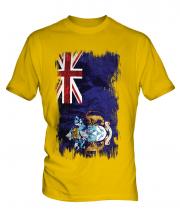 Tristan Da Cunha Grunge Flag Mens T-Shirt
