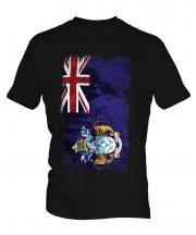 Tristan Da Cunha Grunge Flag Mens T-Shirt