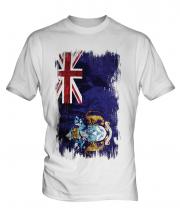 Tristan Da Cunha Grunge Flag Mens T-Shirt