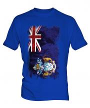 Tristan Da Cunha Grunge Flag Mens T-Shirt