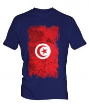Tunisia Grunge Flag Mens T-Shirt