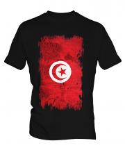 Tunisia Grunge Flag Mens T-Shirt