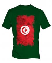 Tunisia Grunge Flag Mens T-Shirt