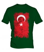 Turkey Grunge Flag Mens T-Shirt