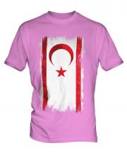 Turkish Republic Of Northern Cyprus Grunge Flag Mens T-Shirt