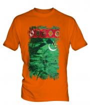 Turkmenistan Grunge Flag Mens T-Shirt