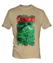 Turkmenistan Grunge Flag Mens T-Shirt