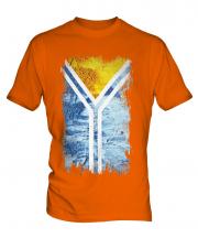 Tuva Grunge Flag Mens T-Shirt