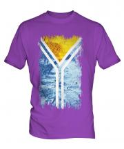 Tuva Grunge Flag Mens T-Shirt