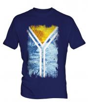 Tuva Grunge Flag Mens T-Shirt