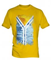 Tuva Grunge Flag Mens T-Shirt