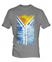 Tuva Grunge Flag Mens T-Shirt