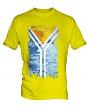 Tuva Grunge Flag Mens T-Shirt