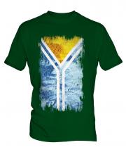 Tuva Grunge Flag Mens T-Shirt