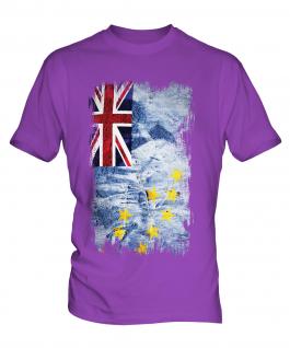 Tuvalu Grunge Flag Mens T-Shirt