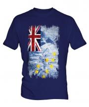 Tuvalu Grunge Flag Mens T-Shirt
