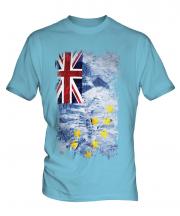 Tuvalu Grunge Flag Mens T-Shirt